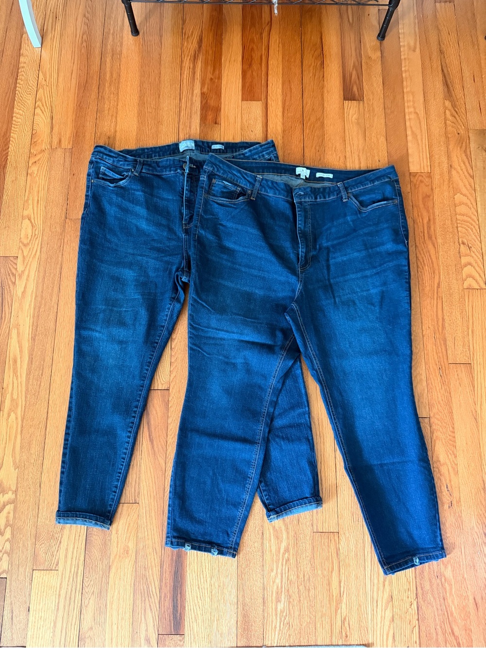 True Craft Women’s Dark Blue High-Rise Slim Jeans Size 24w Lot of 2 pair